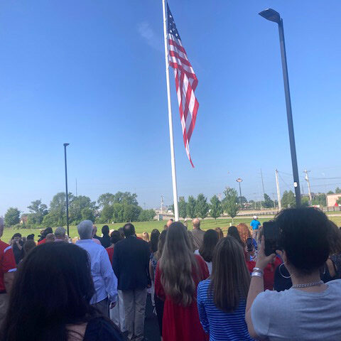 flag raising