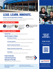 Impact Center Open House flyer