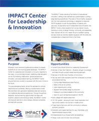 Impact Center Flyer