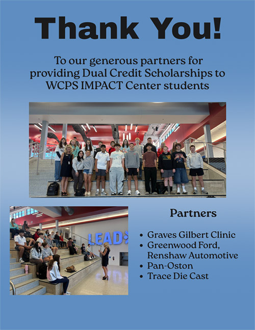 IMPACT Center thank you flyer