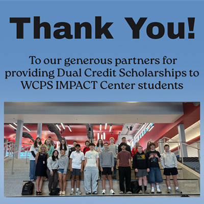 IMPACT Center thank you flyer